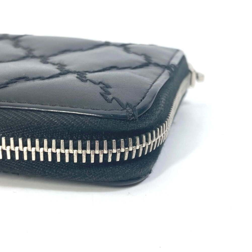 CHANEL Black Lambskin Leather Logo Wallet - Picture 3 of 16